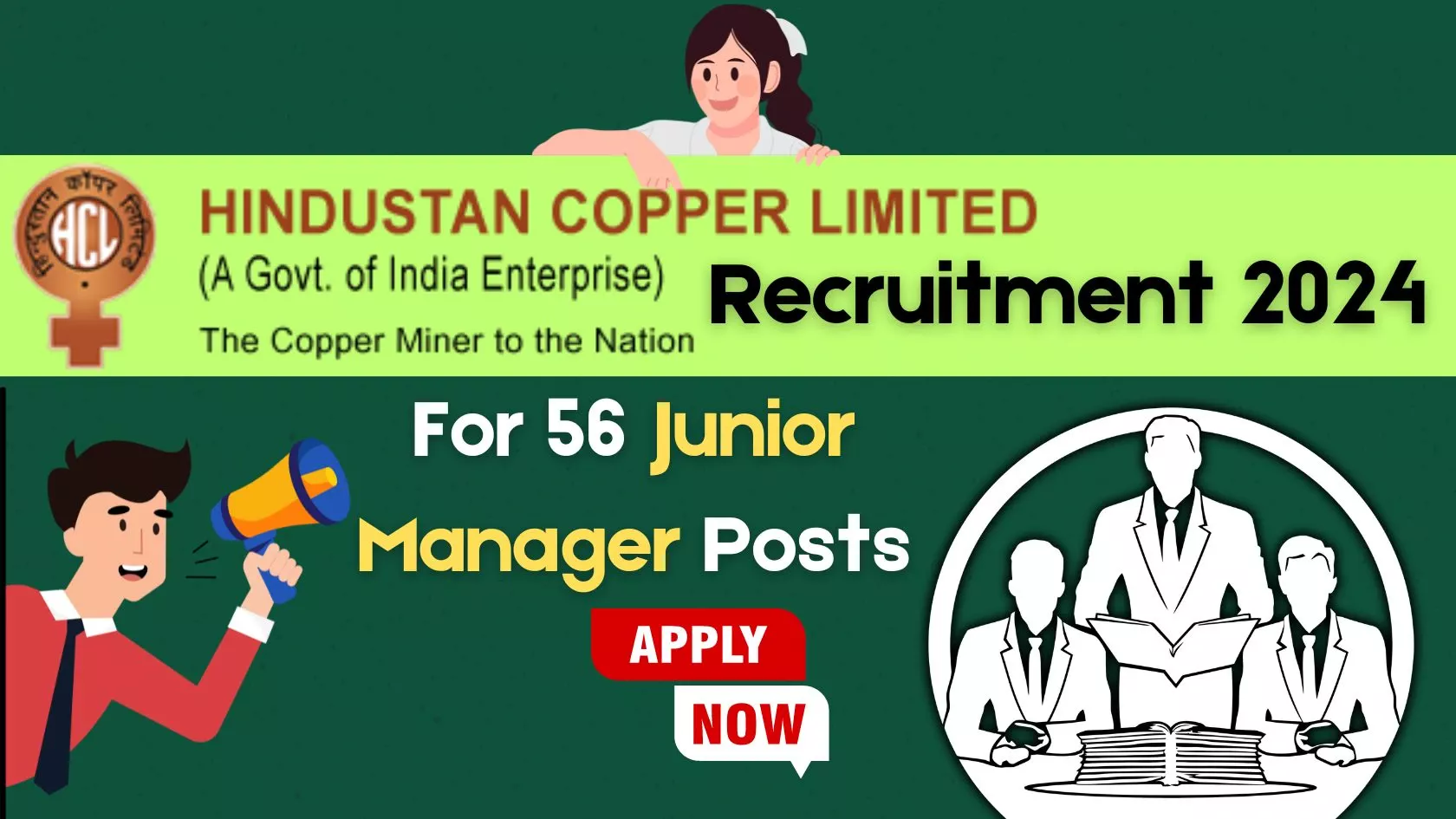 Hindustan Copper Limited Recruitment 2024, for 56 Junior Manager Posts, Apply Now