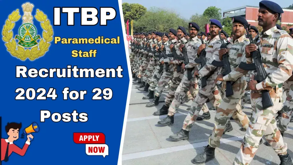 ITBP Paramedical Staff Recruitment 2024 for 29 Posts, How to Apply (1)