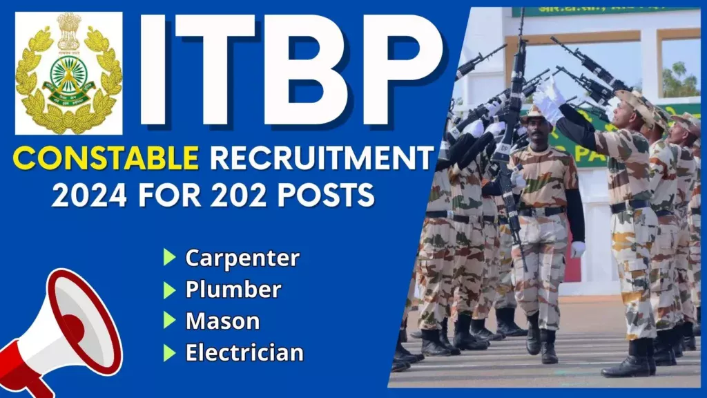 ITBP Recruitment 2024 for 202 Constable (Pioneer) Posts, Apply Now