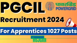 PGCIL Apprentices Recruitment 2024, for 1027 Post, Apply Now